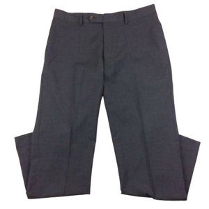 Ralph Lauren Dress Pants Flat Front Navy Blue